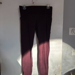 Athleta Transcend Stash Tights | Burgundy | Large
